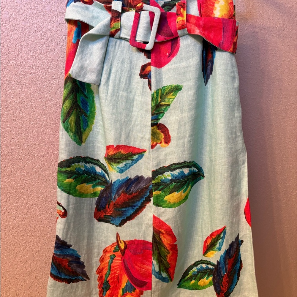 FARM Rio Multicolor Floral Midi Skirt
